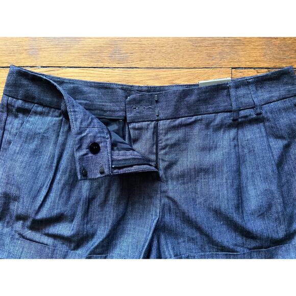 EXPRESS Gray Lightweight Cotton Cuffed Shorts sz 10 (NWT) - Picture 2 of 10